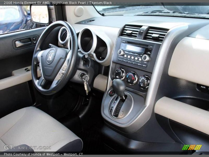 Nighthawk Black Pearl / Titanium/Black 2008 Honda Element EX AWD