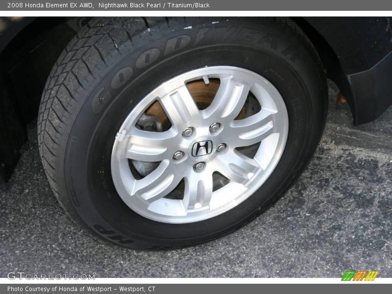 Nighthawk Black Pearl / Titanium/Black 2008 Honda Element EX AWD