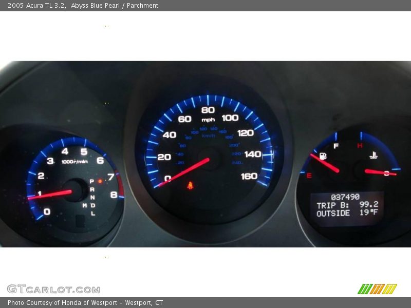 Abyss Blue Pearl / Parchment 2005 Acura TL 3.2