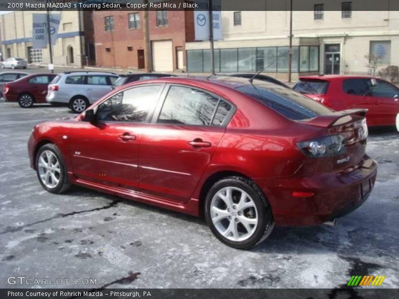 Copper Red Mica / Black 2008 Mazda MAZDA3 s Touring Sedan