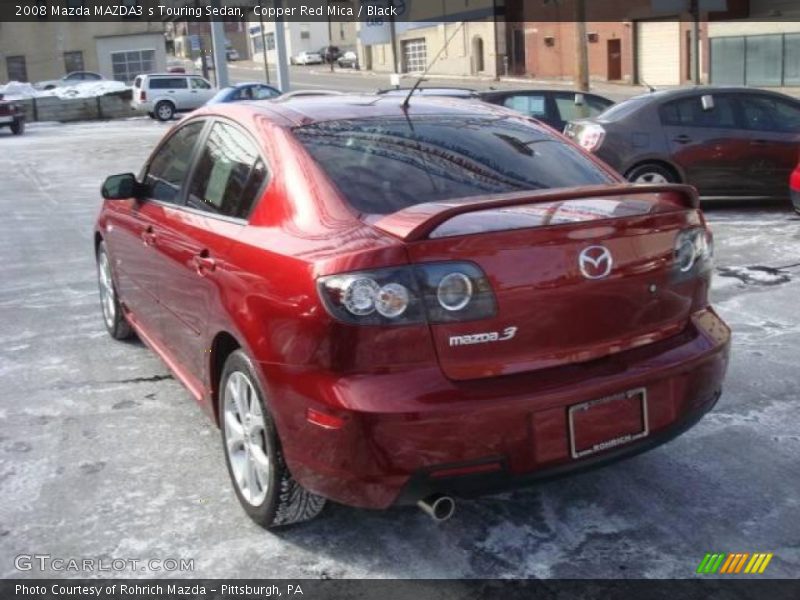 Copper Red Mica / Black 2008 Mazda MAZDA3 s Touring Sedan
