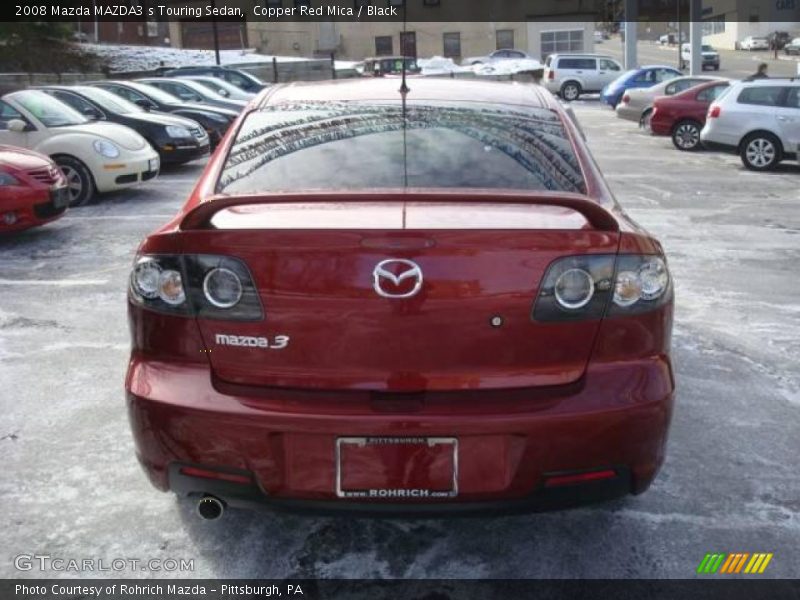 Copper Red Mica / Black 2008 Mazda MAZDA3 s Touring Sedan