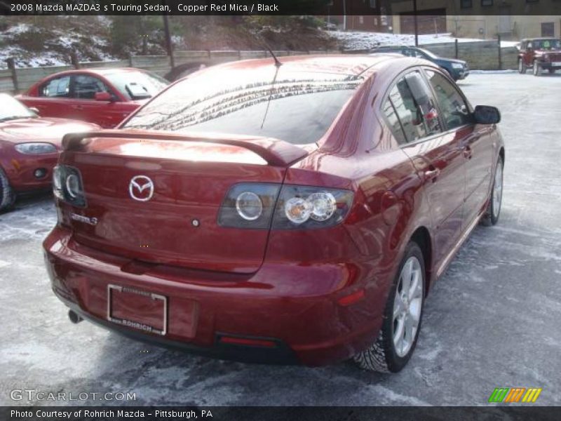 Copper Red Mica / Black 2008 Mazda MAZDA3 s Touring Sedan