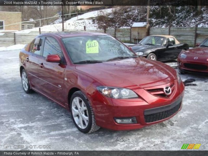 Copper Red Mica / Black 2008 Mazda MAZDA3 s Touring Sedan