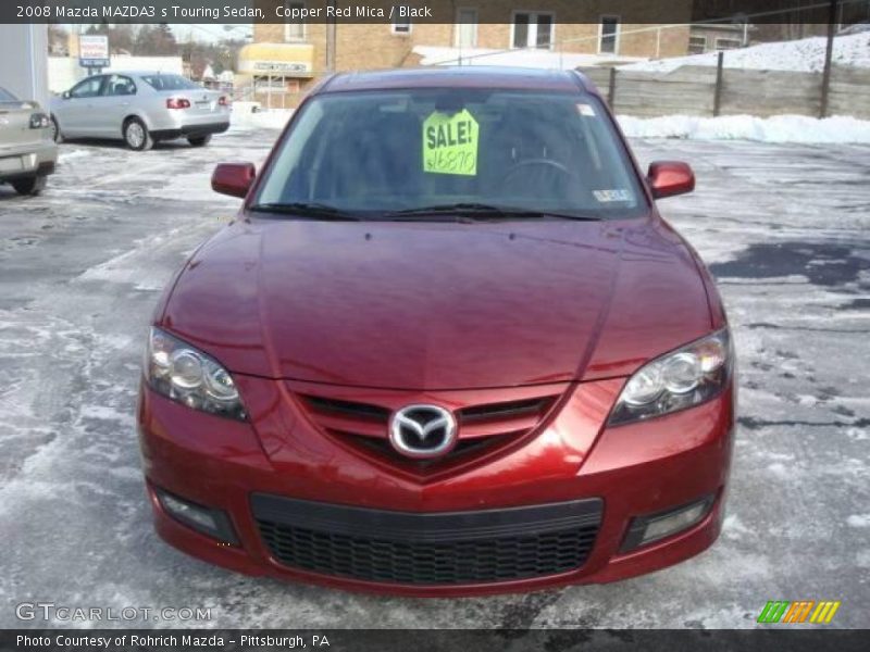 Copper Red Mica / Black 2008 Mazda MAZDA3 s Touring Sedan