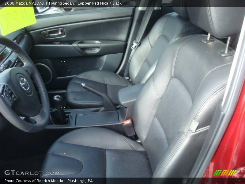 Copper Red Mica / Black 2008 Mazda MAZDA3 s Touring Sedan