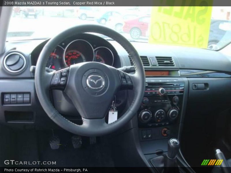 Copper Red Mica / Black 2008 Mazda MAZDA3 s Touring Sedan