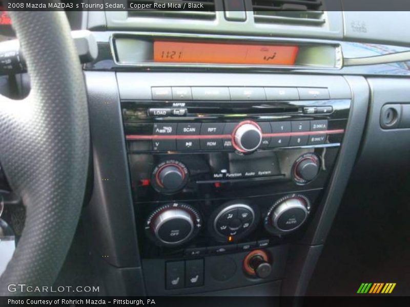 Copper Red Mica / Black 2008 Mazda MAZDA3 s Touring Sedan