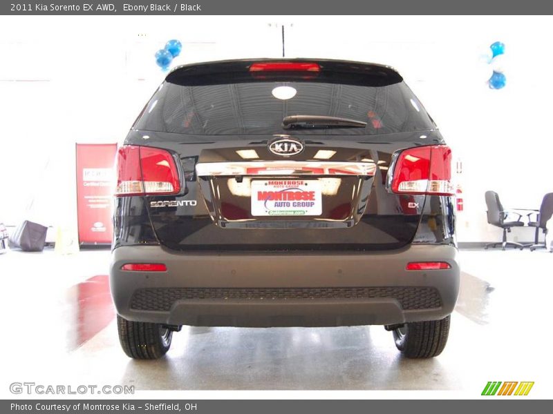 Ebony Black / Black 2011 Kia Sorento EX AWD