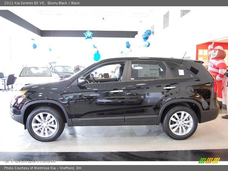 Ebony Black / Black 2011 Kia Sorento EX V6