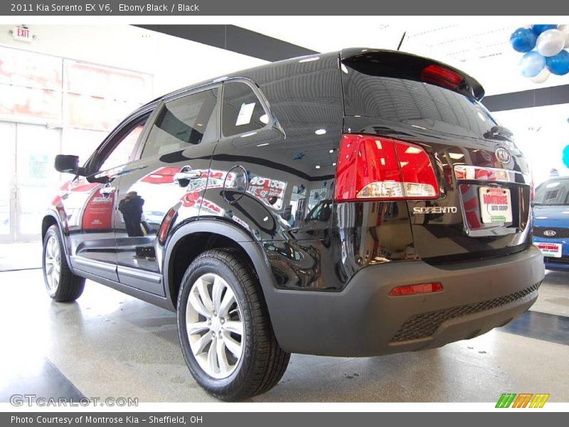 Ebony Black / Black 2011 Kia Sorento EX V6