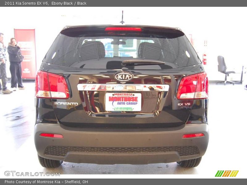 Ebony Black / Black 2011 Kia Sorento EX V6