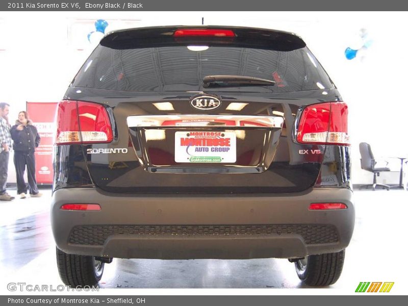 Ebony Black / Black 2011 Kia Sorento EX V6