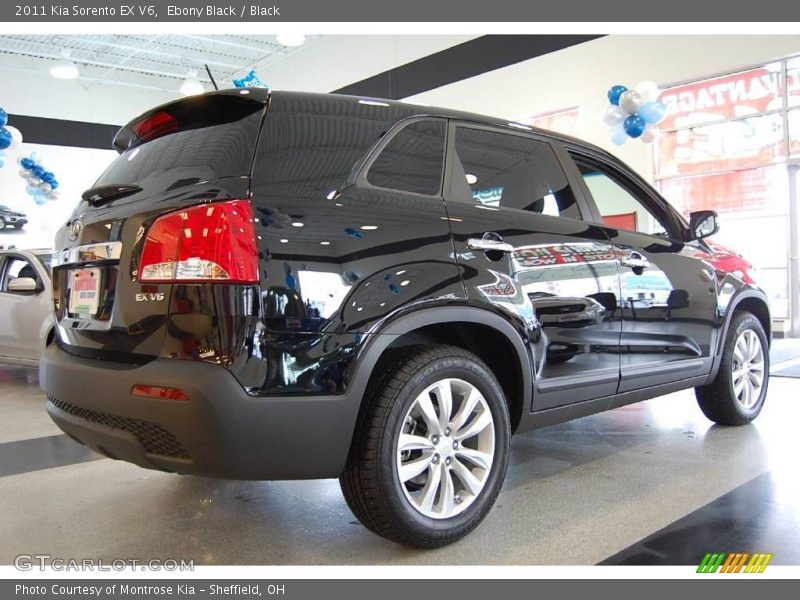 Ebony Black / Black 2011 Kia Sorento EX V6