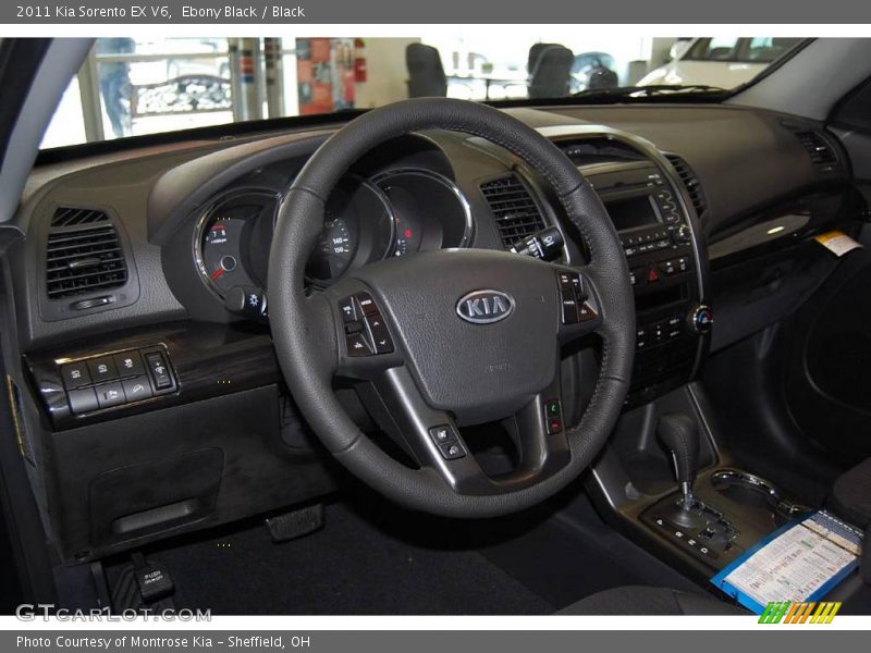 Ebony Black / Black 2011 Kia Sorento EX V6