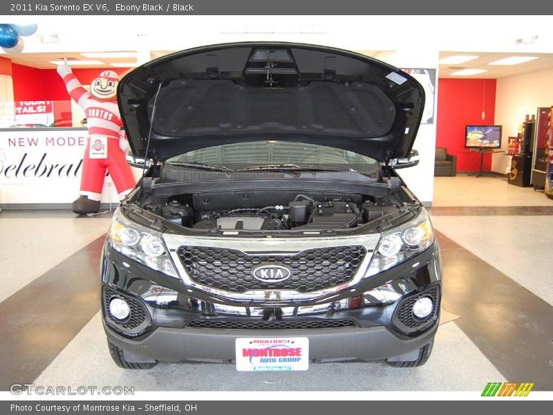 Ebony Black / Black 2011 Kia Sorento EX V6