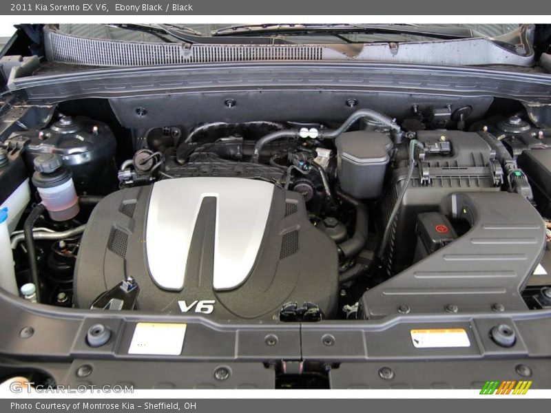 Ebony Black / Black 2011 Kia Sorento EX V6