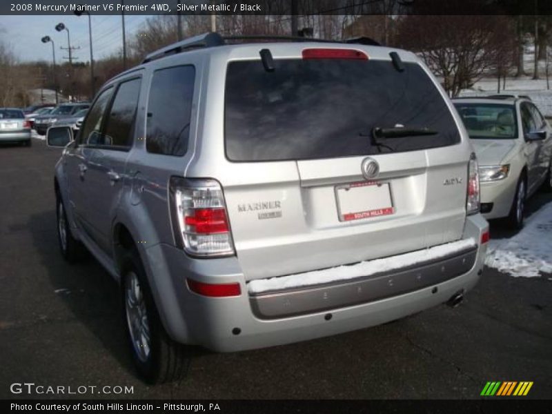 Silver Metallic / Black 2008 Mercury Mariner V6 Premier 4WD