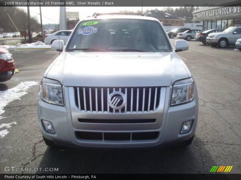 Silver Metallic / Black 2008 Mercury Mariner V6 Premier 4WD