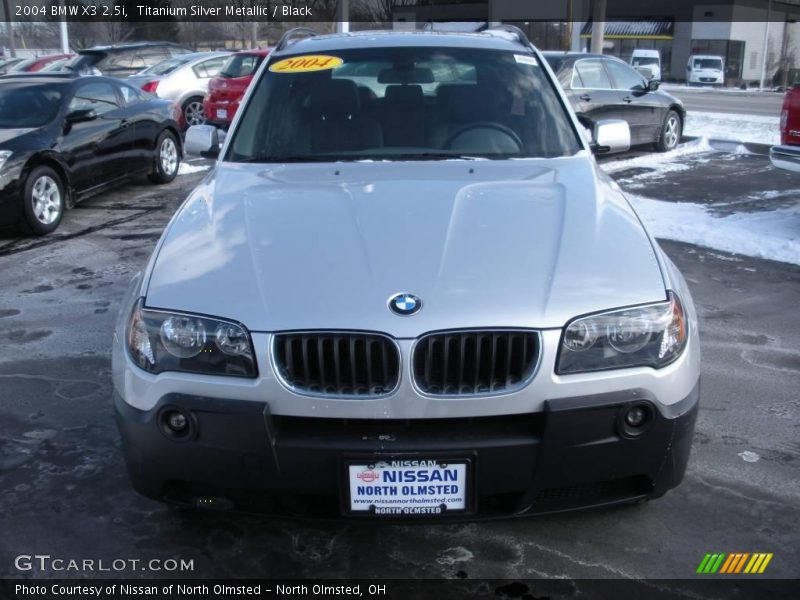 Titanium Silver Metallic / Black 2004 BMW X3 2.5i
