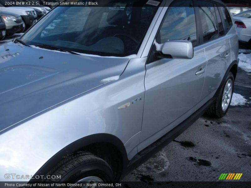 Titanium Silver Metallic / Black 2004 BMW X3 2.5i