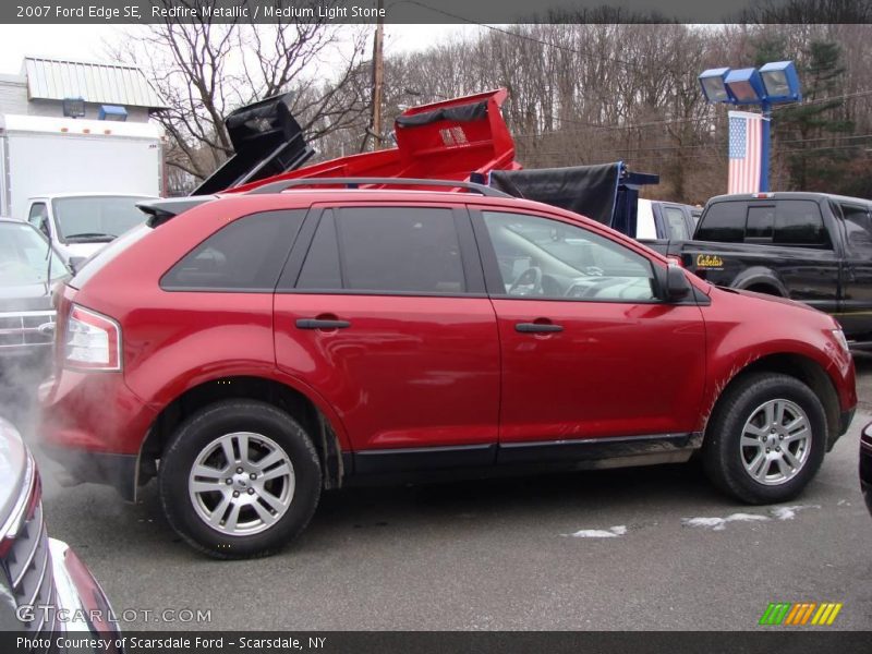 Redfire Metallic / Medium Light Stone 2007 Ford Edge SE