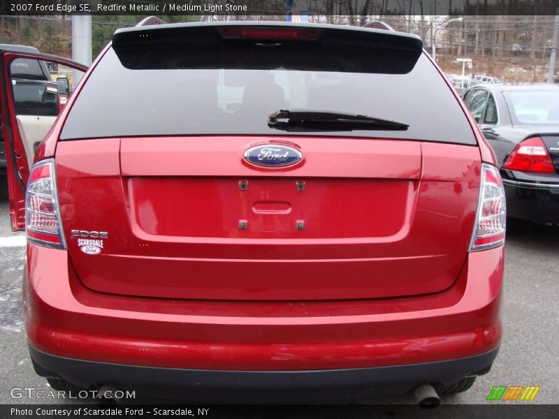 Redfire Metallic / Medium Light Stone 2007 Ford Edge SE