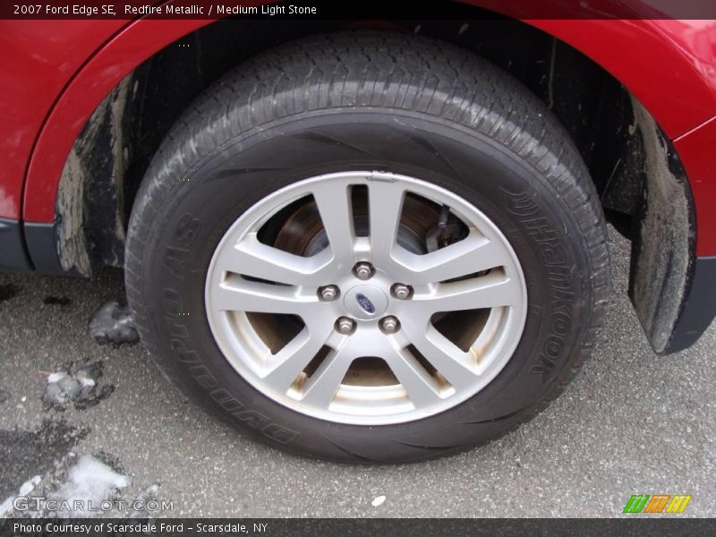 Redfire Metallic / Medium Light Stone 2007 Ford Edge SE