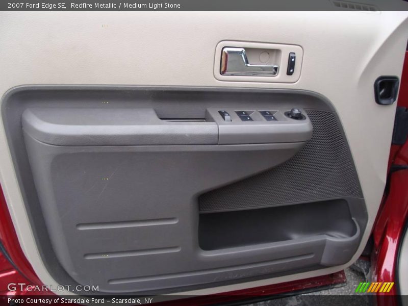 Redfire Metallic / Medium Light Stone 2007 Ford Edge SE