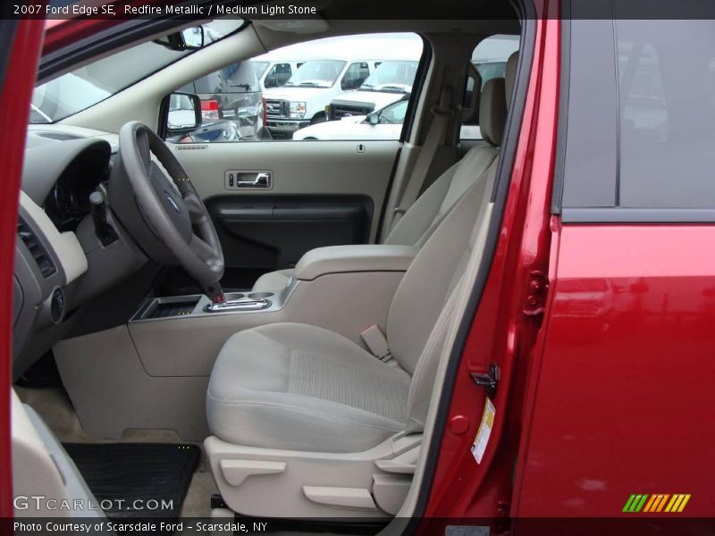 Redfire Metallic / Medium Light Stone 2007 Ford Edge SE