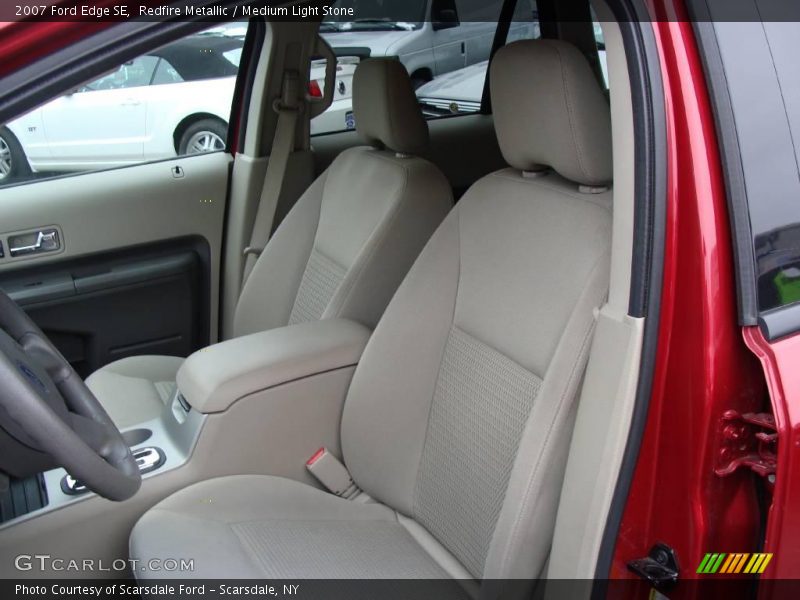 Redfire Metallic / Medium Light Stone 2007 Ford Edge SE