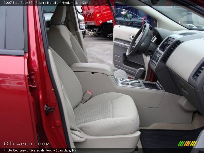 Redfire Metallic / Medium Light Stone 2007 Ford Edge SE
