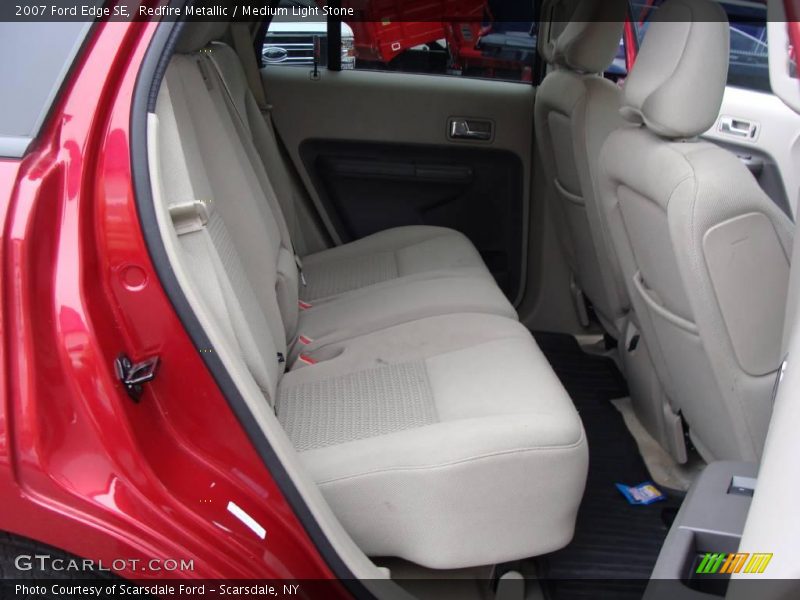 Redfire Metallic / Medium Light Stone 2007 Ford Edge SE