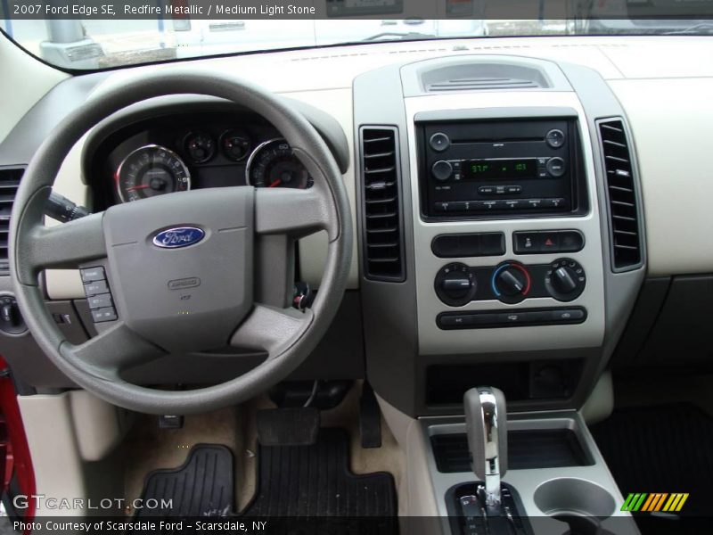 Redfire Metallic / Medium Light Stone 2007 Ford Edge SE