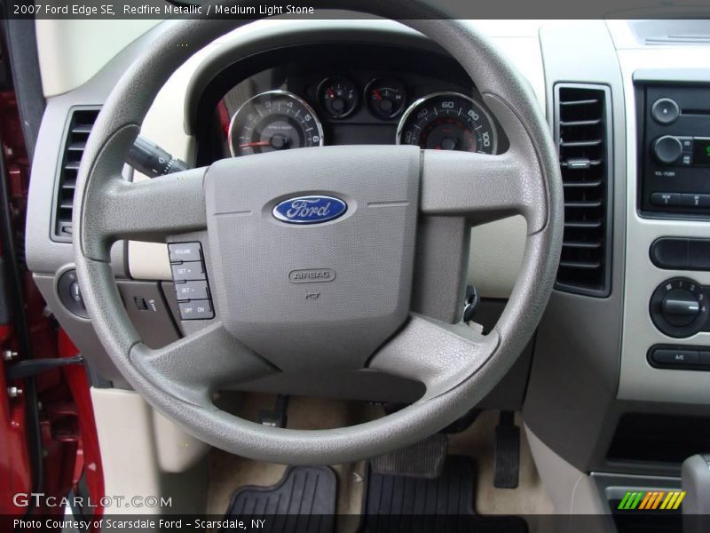 Redfire Metallic / Medium Light Stone 2007 Ford Edge SE