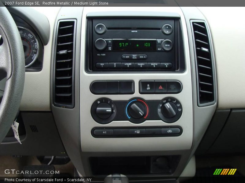 Redfire Metallic / Medium Light Stone 2007 Ford Edge SE
