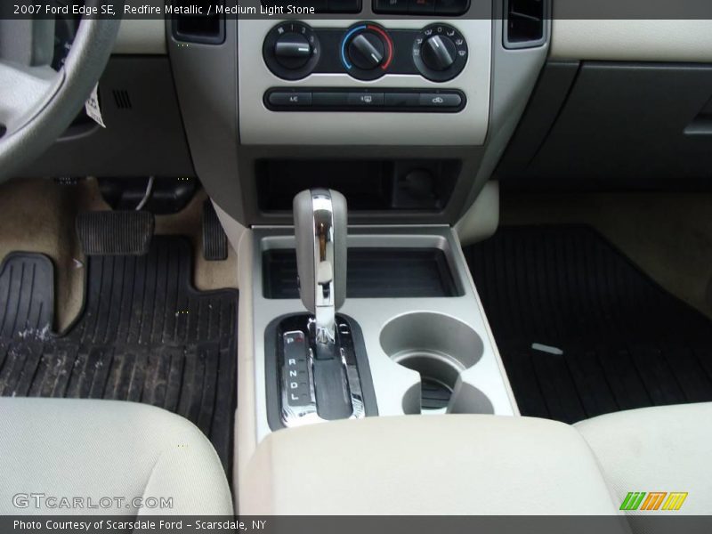 Redfire Metallic / Medium Light Stone 2007 Ford Edge SE