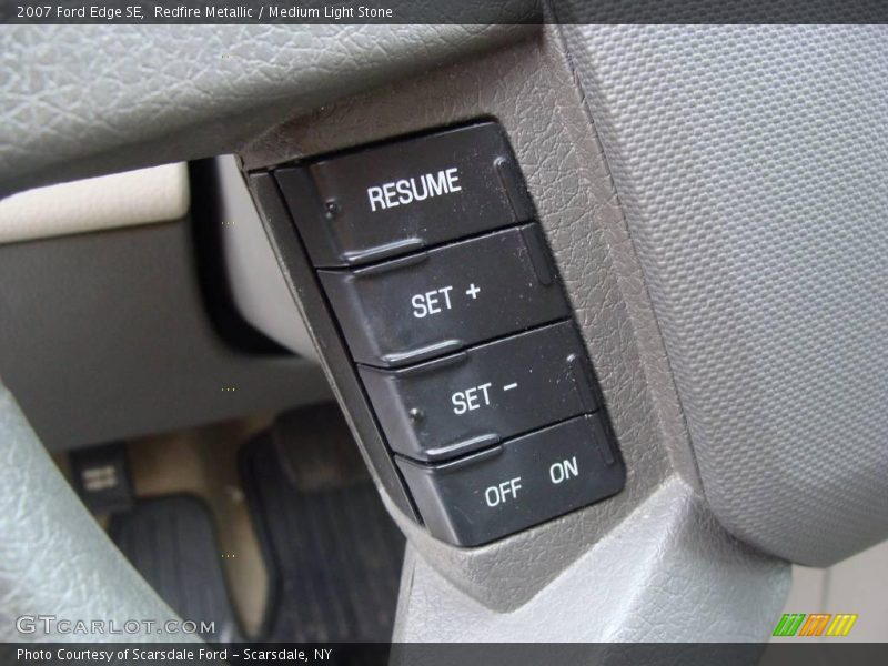 Redfire Metallic / Medium Light Stone 2007 Ford Edge SE
