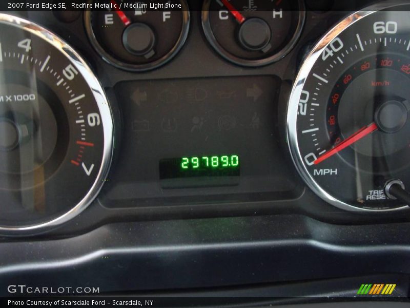 Redfire Metallic / Medium Light Stone 2007 Ford Edge SE