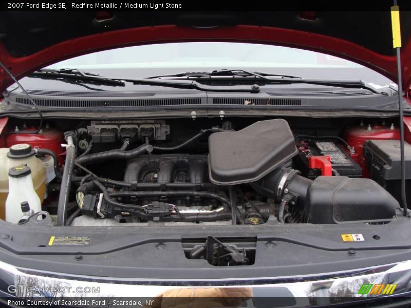 Redfire Metallic / Medium Light Stone 2007 Ford Edge SE