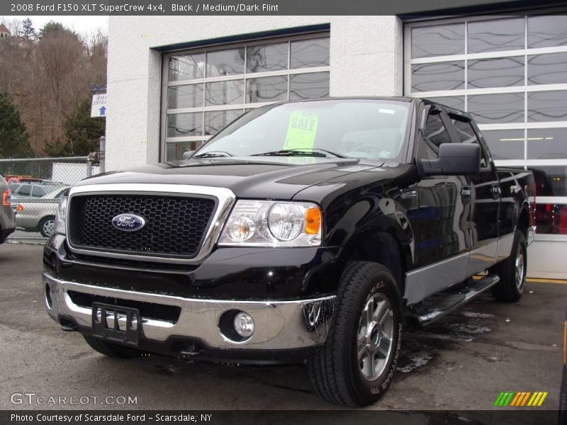 Black / Medium/Dark Flint 2008 Ford F150 XLT SuperCrew 4x4