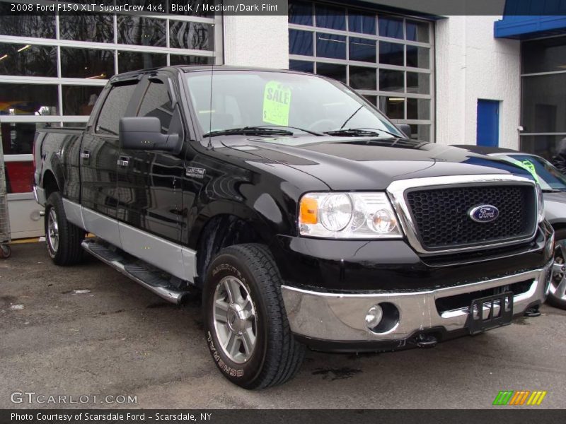 Black / Medium/Dark Flint 2008 Ford F150 XLT SuperCrew 4x4