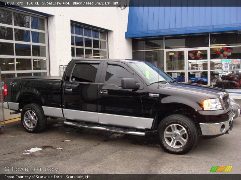 Black / Medium/Dark Flint 2008 Ford F150 XLT SuperCrew 4x4