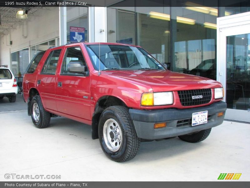 Claret Red Mica / Gray 1995 Isuzu Rodeo S