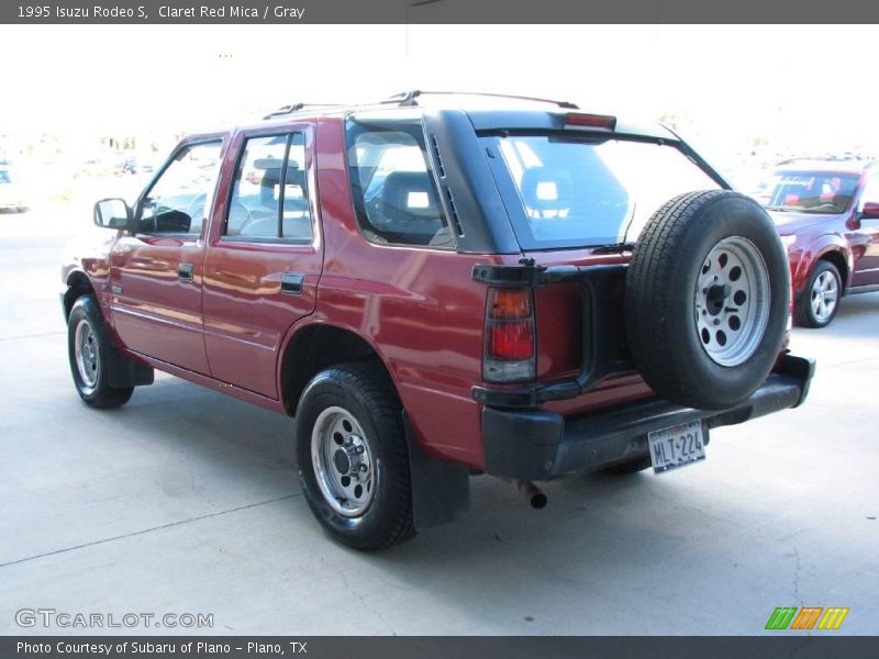 Claret Red Mica / Gray 1995 Isuzu Rodeo S