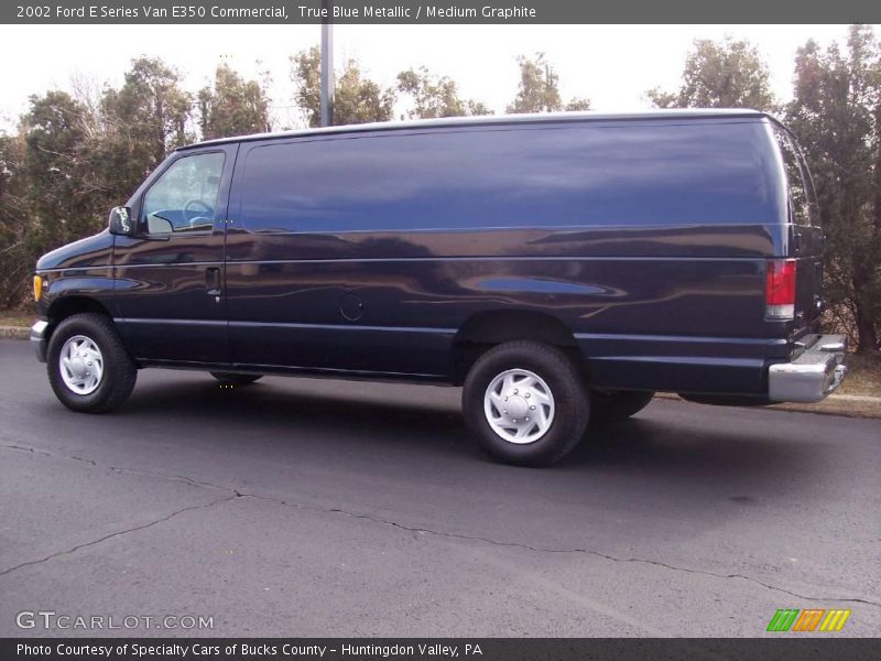 True Blue Metallic / Medium Graphite 2002 Ford E Series Van E350 Commercial