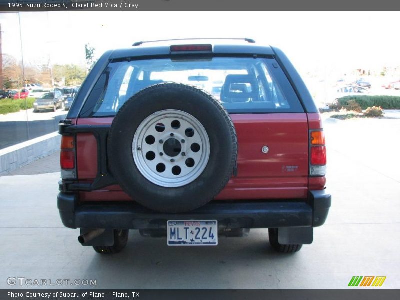 Claret Red Mica / Gray 1995 Isuzu Rodeo S