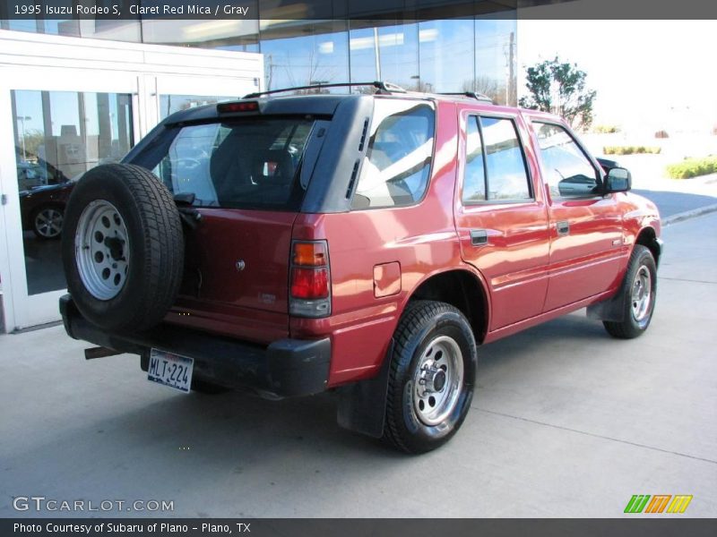 Claret Red Mica / Gray 1995 Isuzu Rodeo S
