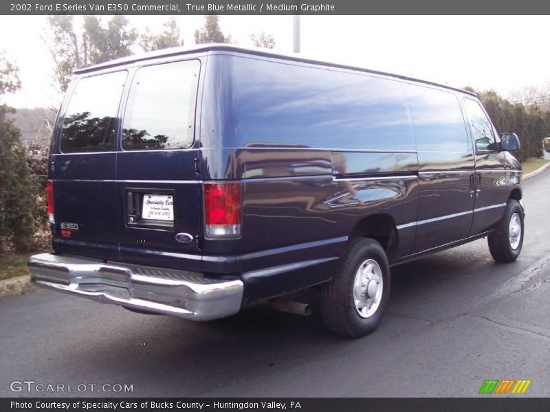 True Blue Metallic / Medium Graphite 2002 Ford E Series Van E350 Commercial