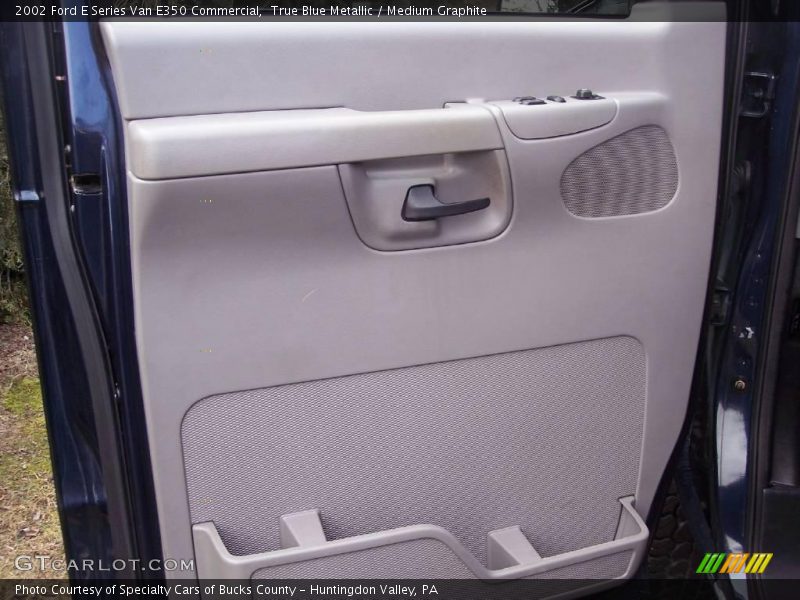 True Blue Metallic / Medium Graphite 2002 Ford E Series Van E350 Commercial